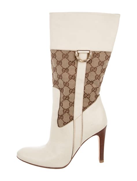 gucci boots pearl|gucci high heel boots.